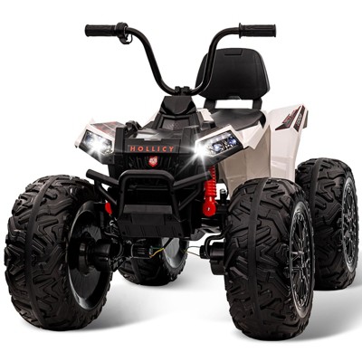 ATV for Kids - 24v 4WD Kids Electric ATV | Powerful 4x80w, 2x7AH Battery Long Playtime, Accelerator Handle, EVA Tires,Light, Bluetooth Music Player