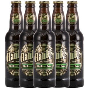 Hank's Genuine Gourmet Diet Root Beer, 12 fl oz Bottles – Premium Craft Soda with Rich, Creamy Flavor. -  Zero Calories, Zero Carbs, Pack of 5 - 1 of 1