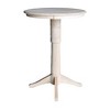 International Concepts 30" Round Top Pedestal Table - 41.9"H - 3 of 4