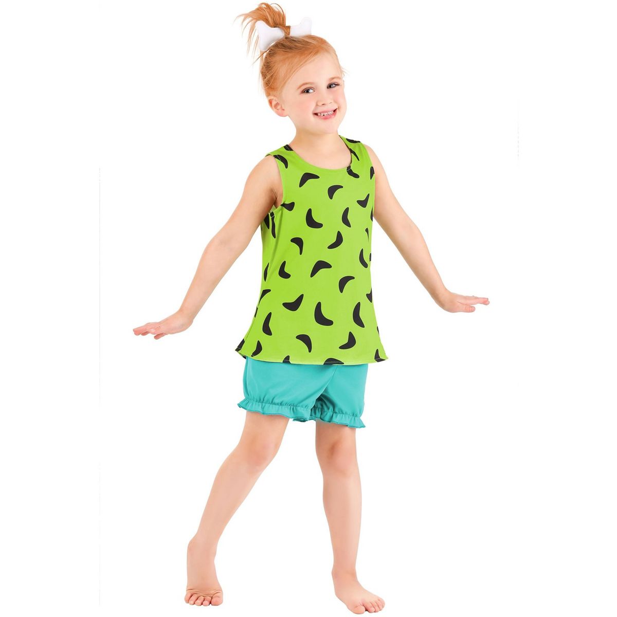HalloweenCostumes.com Flintstones Pebbles Costume for Girls, Baby Cavewoman Costume for Bedrock Cosplay Party - thumbnail 4