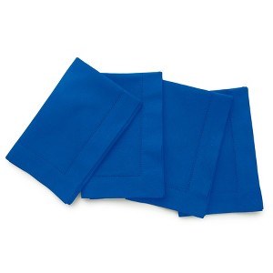 Solino Home Cotton and Linen Hemstitch Dinner Napkins - 1 of 4