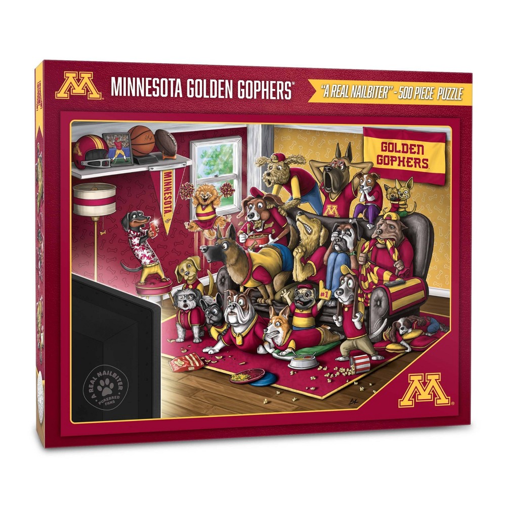 Photos - Jigsaw Puzzle / Mosaic NCAA Minnesota Golden Gophers Purebred Fans 'A Real Nailbiter' Puzzle - 50