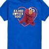 Boys' - Sesame Street - Elmo Loves You Heart Short Sleeve Graphic T-Shirt - 2 of 4