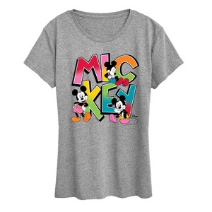 Women's - Disney - Mickey Type Short Sleeve Graphic T-Shirt - 1 of 4