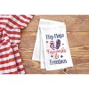 C&F Home Flip Flops, Fireworks Embroidered Cotton Flour Sack Kitchen Towel Patriotic Dishtowel Decoration - 3 of 4
