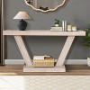 VYNXARIA Rustic Vintage Coffee Table with Distressed Wood Finish - 4 of 4