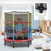 Safstar 55" Kids Trampoline Recreational Bounce Jumper W/Safety Enclosure Net Heavy-duty - 2 of 4