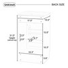 ALEXOUN 18 Inch Bathroom Vanity with Ceramic Sink,Free-Standing Wooden Single Storage Cabinet with Adjustable Shelf & Storage Rack, - 4 of 4