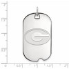 Black Bow Jewelry 10k White Gold Georgia Bulldogs NCAA Large Pendant - 2 of 3