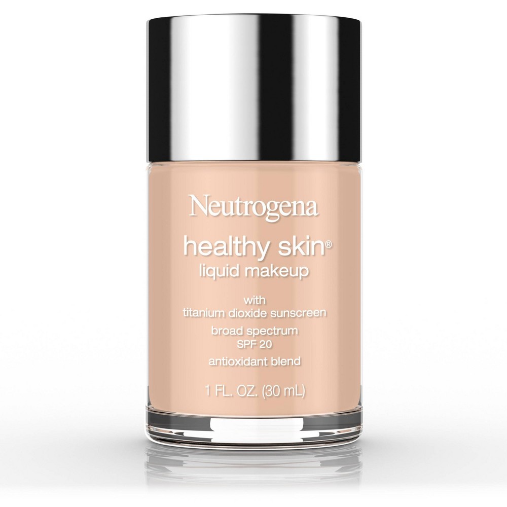 Photos - Foundation & Concealer Neutrogena Healthy Skin Liquid Makeup Foundation, Lightweight & Flawless Coverage with Broad Spectrum SPF 20 Sunscreen - 50 