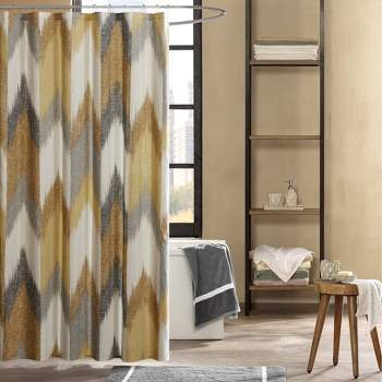 Arielle Printed Metallic Shower Curtain : Target