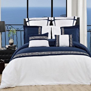 Egyptian Linens Astrid 7-Piece Embroidered Duvet Cover Sets - 1 of 4