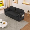 NicBex Modern Pull Out Sofa Bed Velvet Convertible Sleeper Sofa with Storage Pockets and Swivel Phone Stand for Living Room - 2 of 4