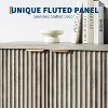 Garvee Fluted Cabinet with Storage - 4 Doors Accent Sideboard Buffet with Adjustable Shelves - Modern Credenza - 3 of 4