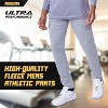 Ultra Performance Mens 3 Pack Open Bottom Sweatpants with Pockets, Casual Sweatpants for Men - 3 of 4