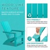 GARPROVM 2 Adirondack Chairs with Side Table HDPE Weather-Resistant Outdoor Patio Furniture - 3 of 4