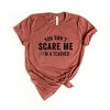Simply Sage Market You Don't Scare Me I'm A Teacher Short Sleeve Tee - M - Rust - 2 of 4