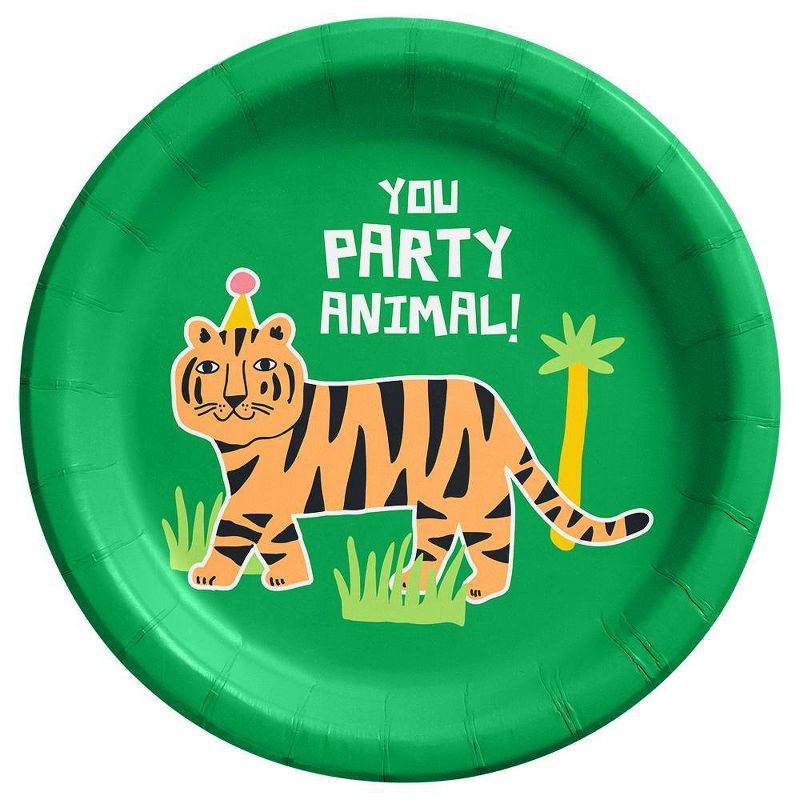 10ct Jungle Tiger Snack Plates - Spritz&#8482;, 1 of 3