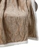 Plazatex Caesar Decorative Super Soft Throw Blanket for Sleep/Decor 50" x 60" Taupe - 3 of 4
