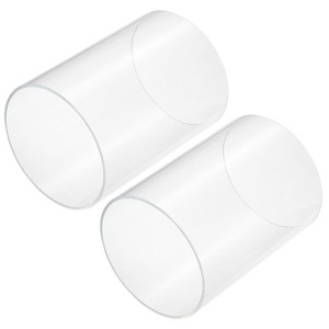 Unique Bargains Lamp Lantern Water Cooling System Acrylic Round Pipes Clear 2 Pcs 6" - 1 of 4