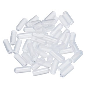 Unique Bargains Vinyl Rubber Screw Thread Bolt Plug Round Tube Insulated Protective Caps 50 Pcs - 1 of 4
