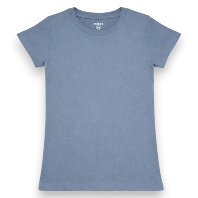 Studio 3 Big Girls' 4-Pack Assorted Color T-Shirts, Peach/Grey/White/Lt.Blue, 8 — фото 3