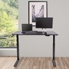 Stand Up Desk Store Electric Adjustable Height Standing Desk with Locking Casters and Furniture Feet - image 2 of 4