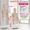 BestMassage Male/Female Mannequin Torso Dress Form Manikin Height Adjustable, Nature - 3 of 4