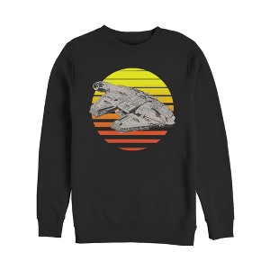 Men's Star Wars The Last Jedi Millennium Falcon Sunset Sweatshirt - 1 of 3