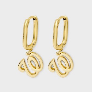 Bijoux Sport by Luv Aj MLB Gold Logo Huggie Earrings - 1 of 3
