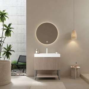 Versatile Bathroom Vanity with Sink: Elevate Your Space with Clean Lines and Contemporary Style in Any Finish - 1 of 4