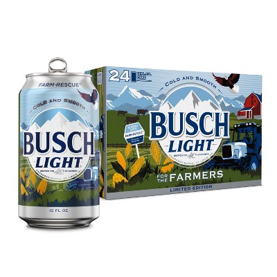 Busch Light American Lager Beer - 24pk/12 fl oz Cans