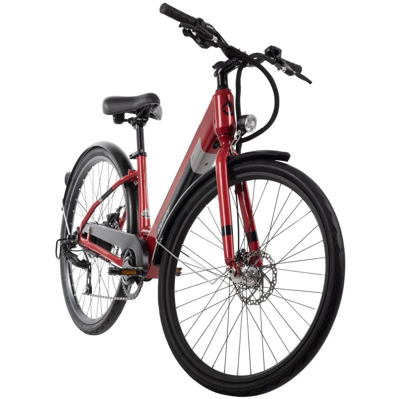 Huffy Adult Lyndon 27.5&#34; Step Through Hybrid Electric Bike - Red, 5 of 19