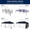 Best Choice Products 10x20ft Party Tent Pop Up Canopy Easy Setup w/ 1-Button Setup, Wheeled Case, 4 Weight Bags - 3 of 4