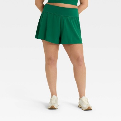 Women's 3" Knit Waistband High-Rise 2-in-1 Shorts - All In Motion™