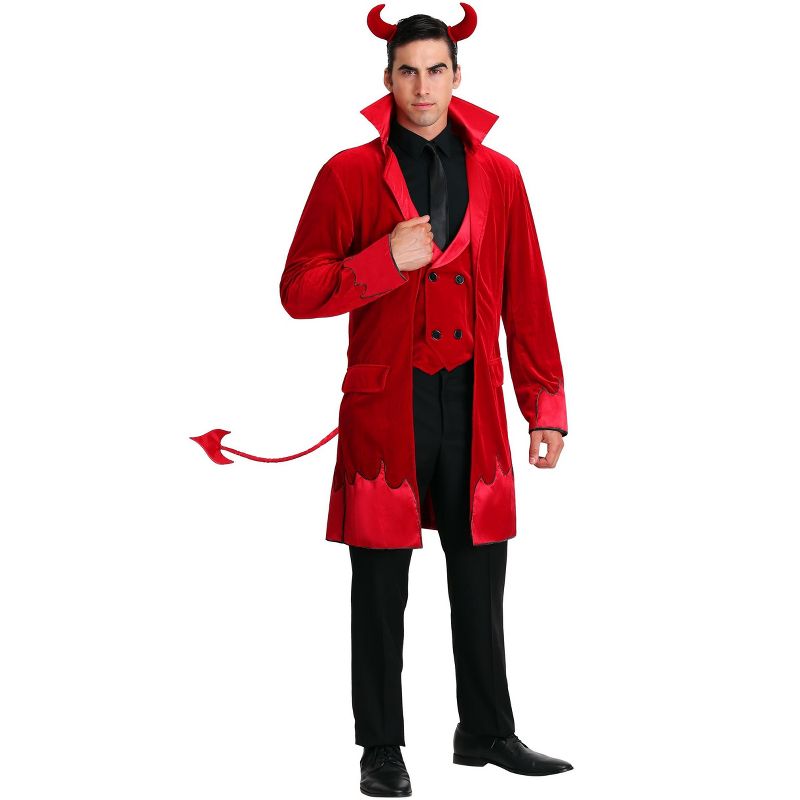 HalloweenCostumes.com Men's Debonair Devil Costume, 1 of 4