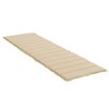 vidaXL Oxford Fabric Sun Lounger Cushion - Beige, Soft Foam Fiber Filled, Water-Repellant, Suitable for Indoor and Outdoor Use - 4 of 4