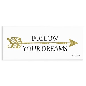 Stupell Industries Follow Your Dreams with Arrow Wall Plaque Art, 17" x 7" - 1 of 4