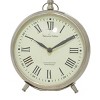 Stainless Steel Clock with Ring Top Silver - Olivia & May - 4 of 4