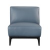 NicBex Luxury Leather Accent Chair, Modern Living Room Chair with Cushioned Seat & Back with Reinforced Solid Wood Frame, Blue - 3 of 4