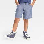 Boys' Flat Front 'Above The Knee' Chambray Shorts - Cat & Jack™