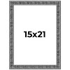 PosterPalooza | Distressed Black Picture Frame - UV Acrylic, Foam Board Backing, Hanging Hardware - 2 of 4