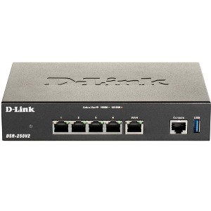 D-Link Gigabit VPN Router | Perfect for Remote Work | 4 Port Gigabit Dual WAN Failover | Enterprise-Grade Encryption | TAA/NDAA Compliant (DSR-250V2) - 1 of 4
