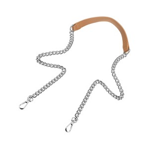 Unique Bargains Metal Corrosion-Resistant PU Leather Purse Flat Chain Strap - 1 of 4