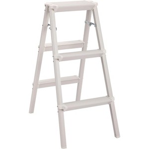 BIRDROCK HOME 3 Step Compact Steel Step Ladder - Silver - 1 of 4