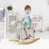 SEVOBAL Toy Vehicles Plush Elephant Rocking Animal with Realistic Sounds for Kids Balance and Fun, Gray, 25.4"*12.2"*20.5" - 2 of 4