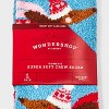Women's Winter Dachshunds Christmas Cozy Crew Socks with Gift Card Holder - Wondershop™ Blue/Pink 4-10 - 3 of 3