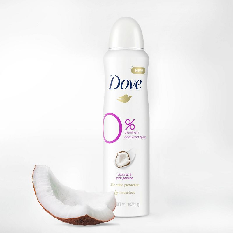 Dove Beauty 0% Aluminum Coconut &#38; Pink Jasmine 48-Hour Women&#39;s Deodorant Spray - 4oz, 6 of 9
