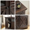Vynxaria 2-Door Large Buffet Sideboard - Versatile Storage for Entryway, Living Room, Dining Room, and Coffee/Wine Bar. - 4 of 4
