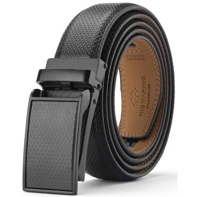 Men's Belts Leather Designer Gold Automatic Buckle Ratchet Belt for Men :  : Clothing, Shoes & Accessories